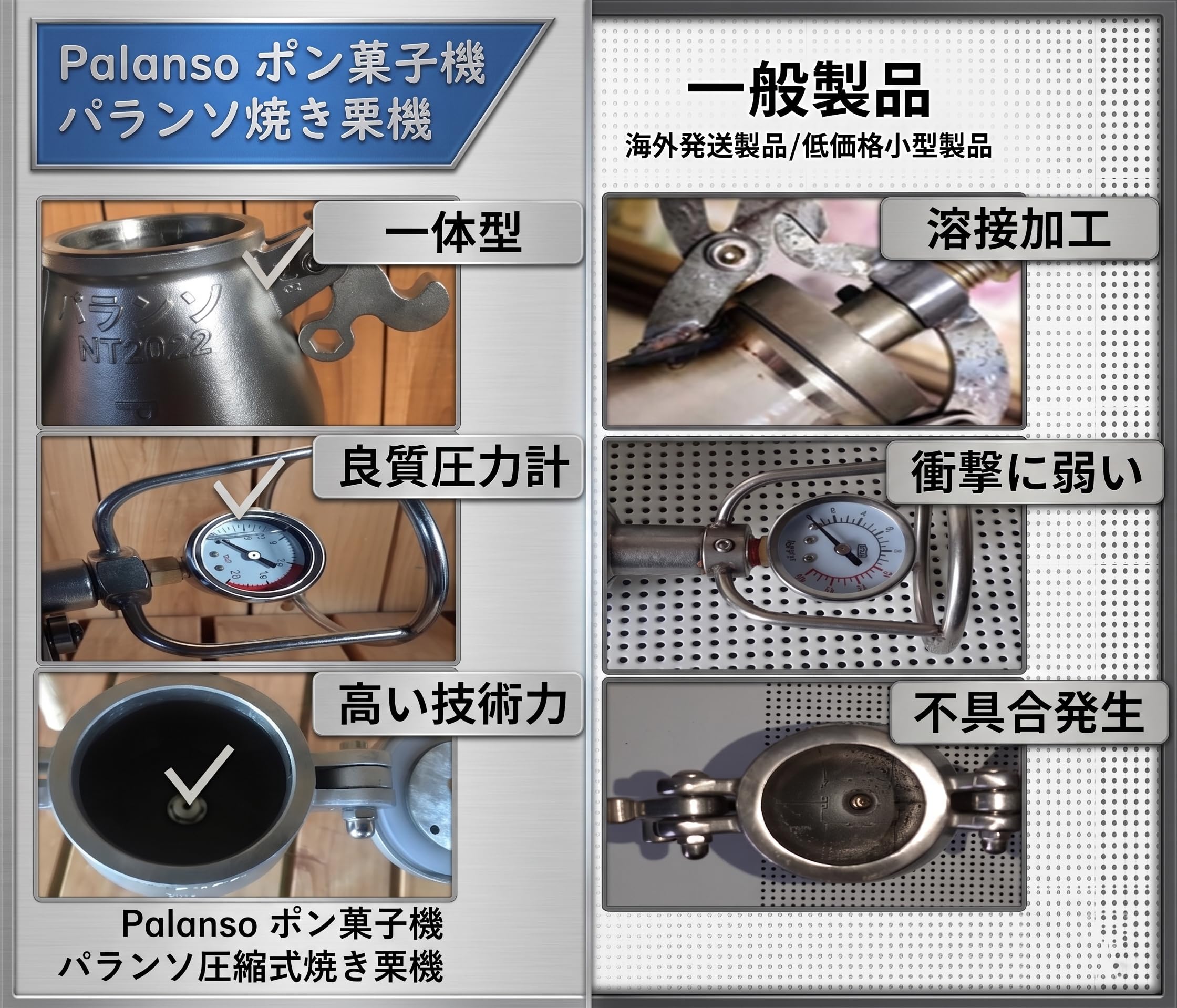 Amazon.co.jp: Palansoパランソポン菓子機 電動式フルセット容量4合 5