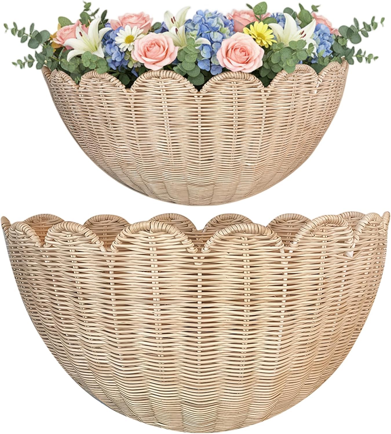Panier en rotin mural tressé main : l'alliance de l'artisanat et du design