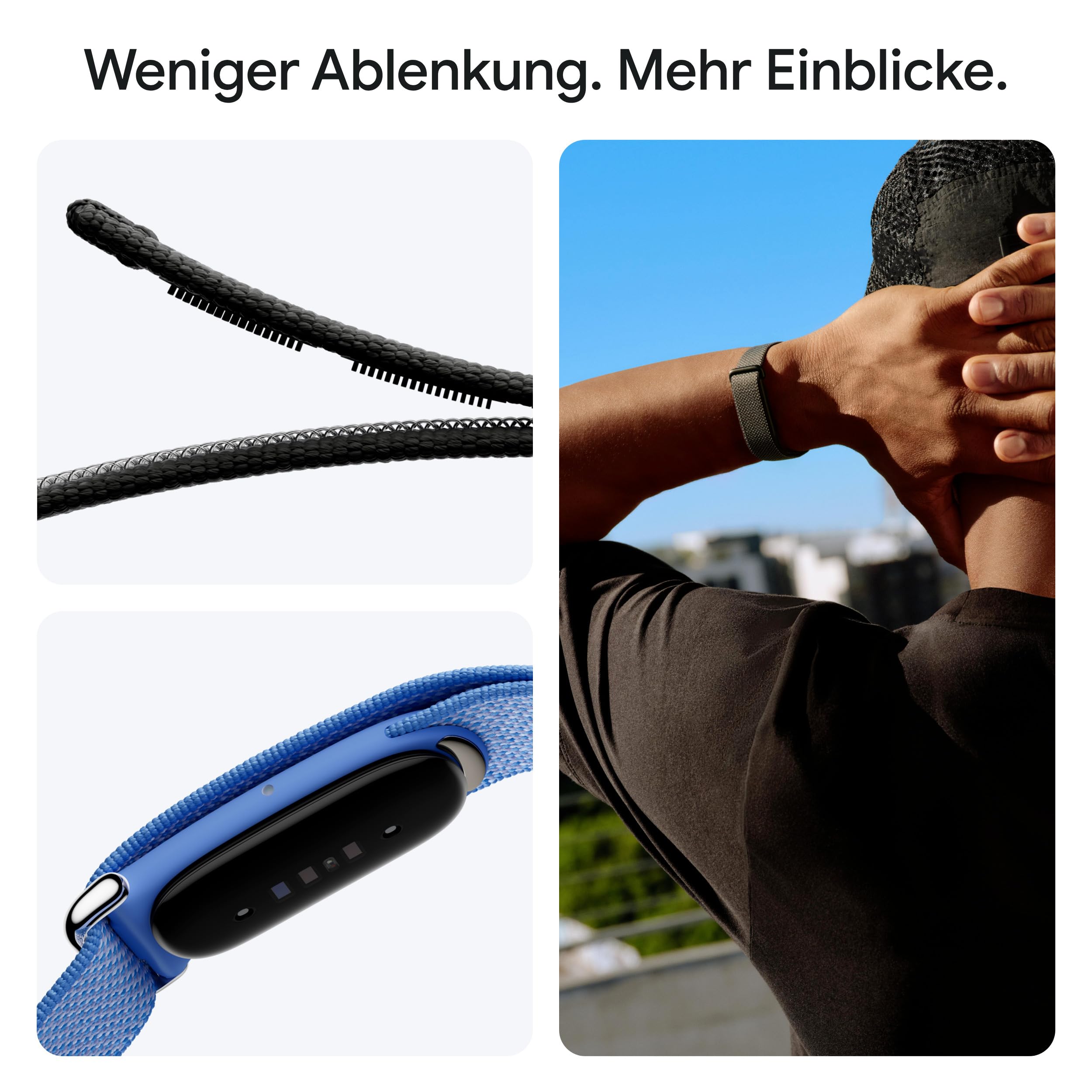Google Fitbit Air – Aktivitätstracker ohne Display mit Fitness-Tracking, Herzfrequenzmessung und Schlafanalyse – personalisiertes KI-basiertes Coaching – bis zu 7 Tage Akkulaufzeit – Lavender
