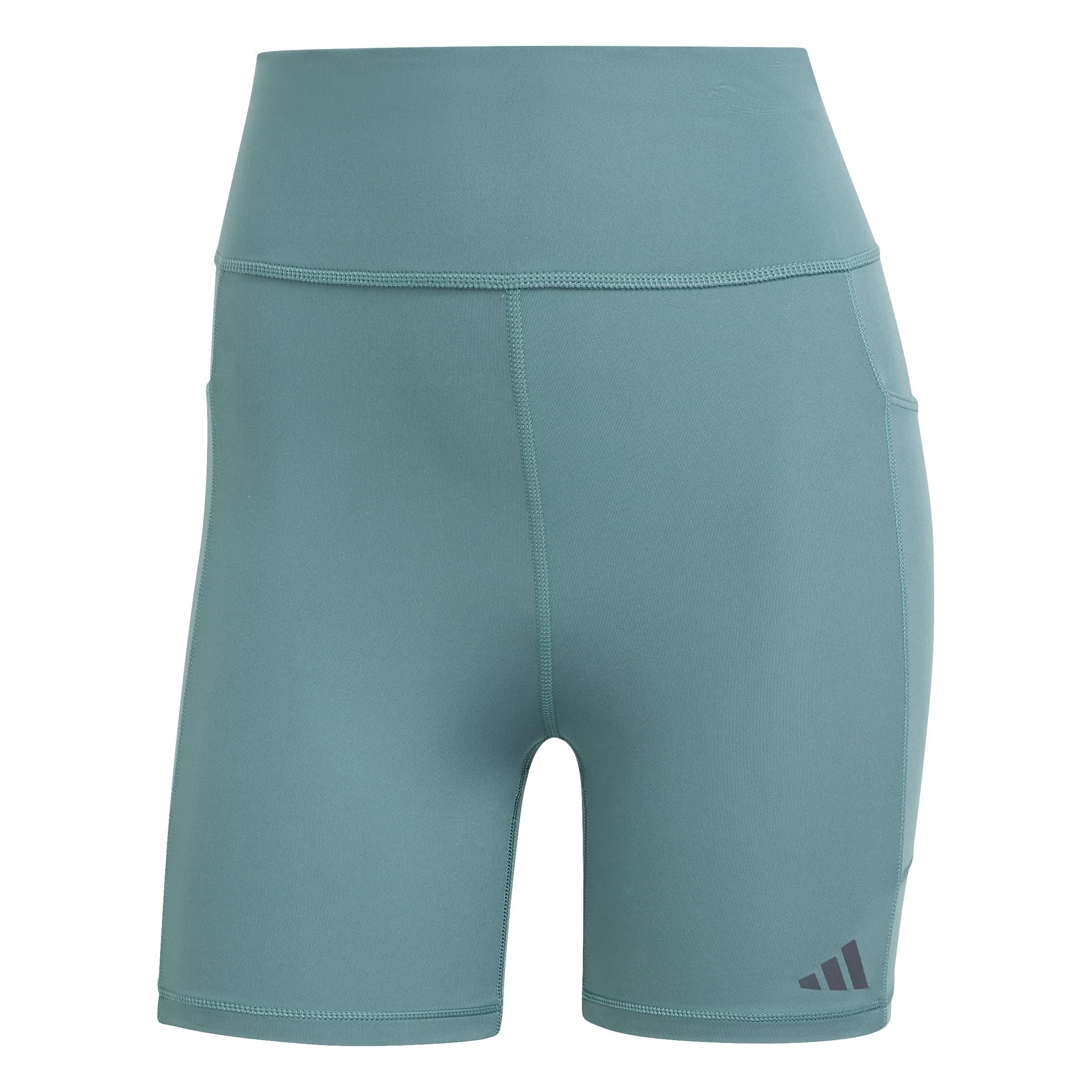 adidas Women's Own The Run Short Leggings, Preloved Teal, L 5 inch