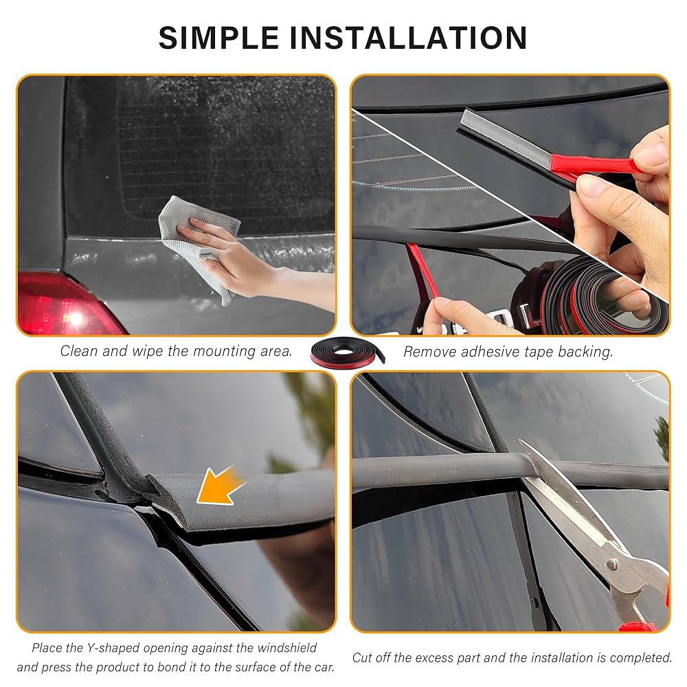 Amazon.co.jp: 9.84フィート Y字型リアフロントガラスウェザース