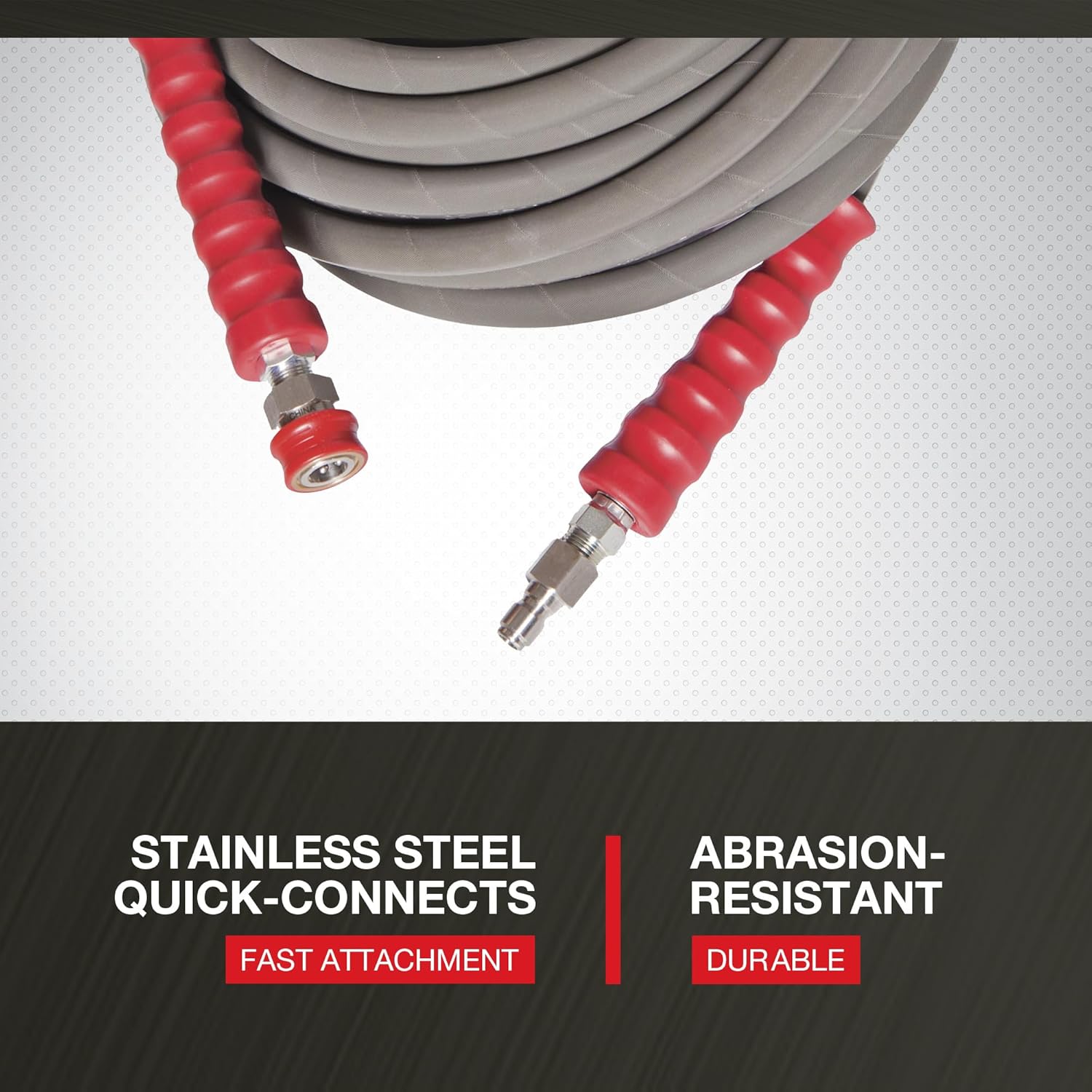 NorthStar Hot Water Nonmarking Pressure Washer Hose - 6000 PSI, 100ft. x 3/8in. Model Number 989401985