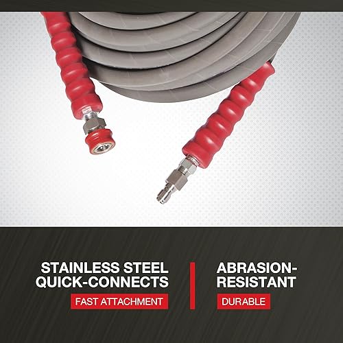 Miniatura 3 de Northstar - Manguera de hidrolavadora de agua caliente que no deja marcas, 6000 PSI, 100 pies x 38 pulgadas. Número de modelo 989401985