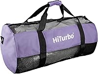 Vista 9 de Bolsa de lona de malla Hiturbo: Bolsas para equipo de buceo, esnórquel, buceo libre y natación - Bolsa de 60L para deportes acuáticos de playa