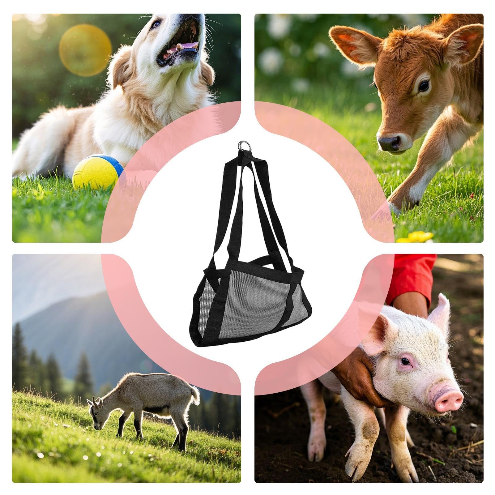 Harnais de Pesée pour Veaux | Sangle D'aide À La Pesée pour Petits Animaux | Harnais De Levage Confy pour Bétail Lapins Chiots Veaux Moutons Chèvres