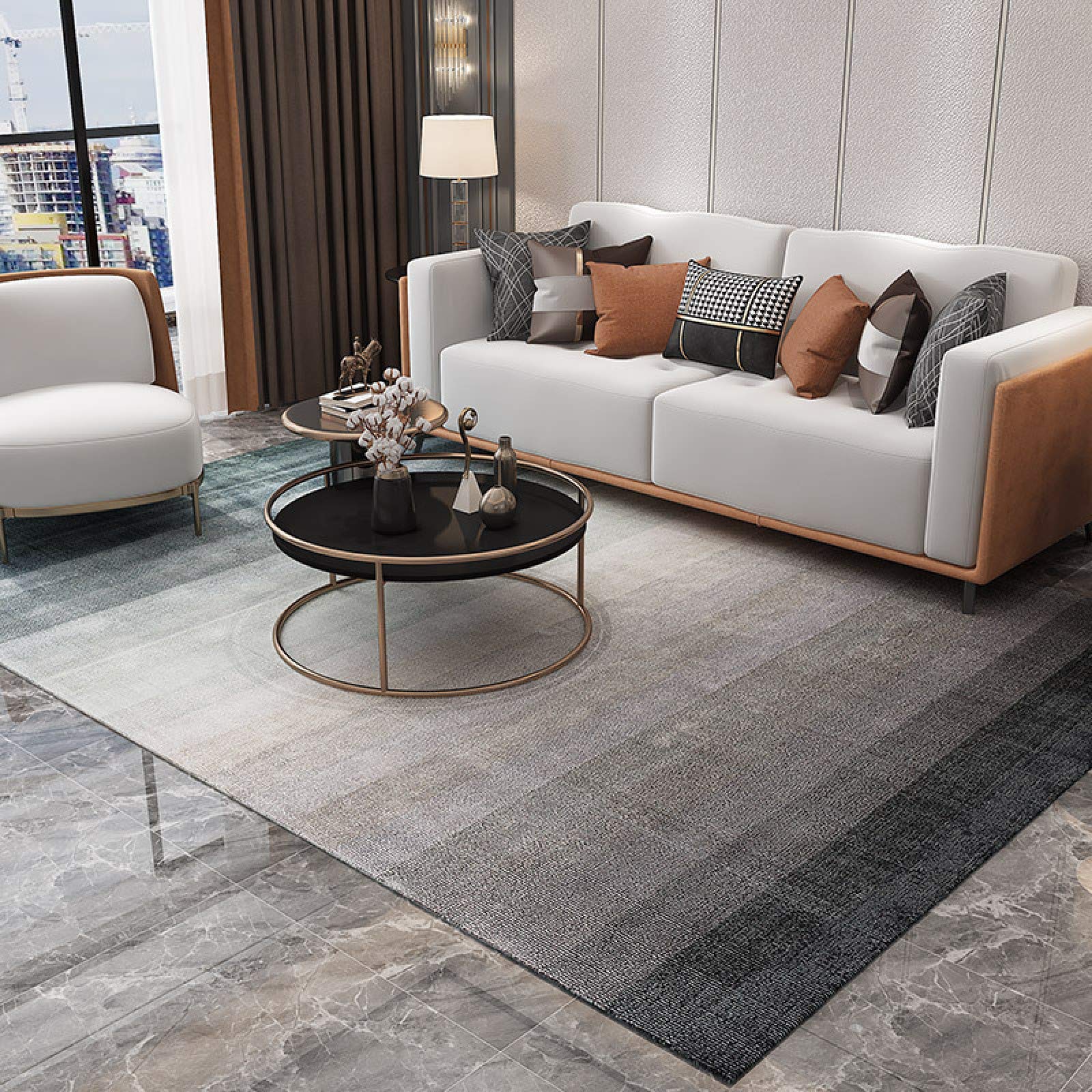 Dywaniki do salonu nowoczesny dywan moda lekki luksusowy prosty do salonu, sypialni, pokoju dziecięcego 120 * 160 cm