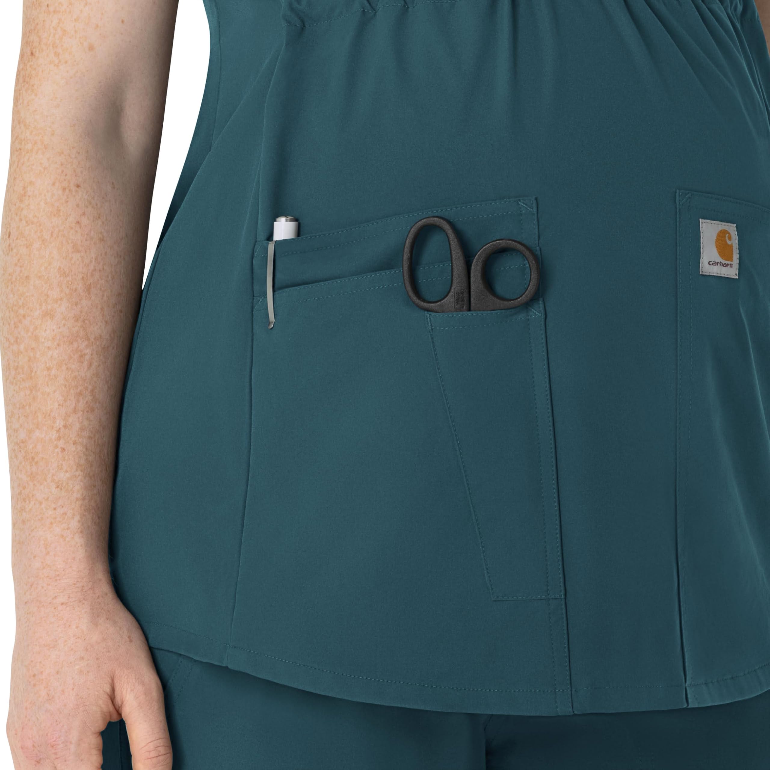 Carhartt Damen Scrub Top Henley Umstands-Kasack für Damen (1er Pack)