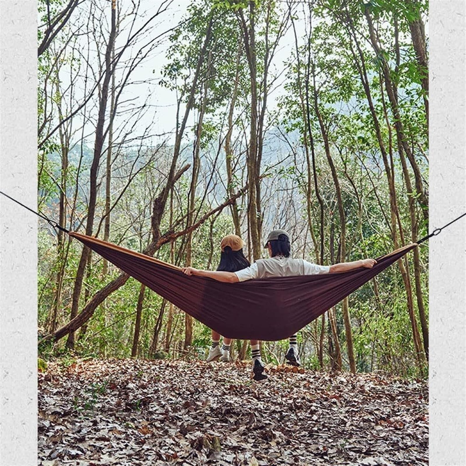 Amaca da campeggio con cinghie per alberi, leggero portatile 290x180 cm(B)