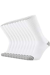 Max Full Cushion Crew Socks for Men M-XXL Athletic Work Boots Heavy Duty Steel Toe Thick Warm Moisture Wicking Control