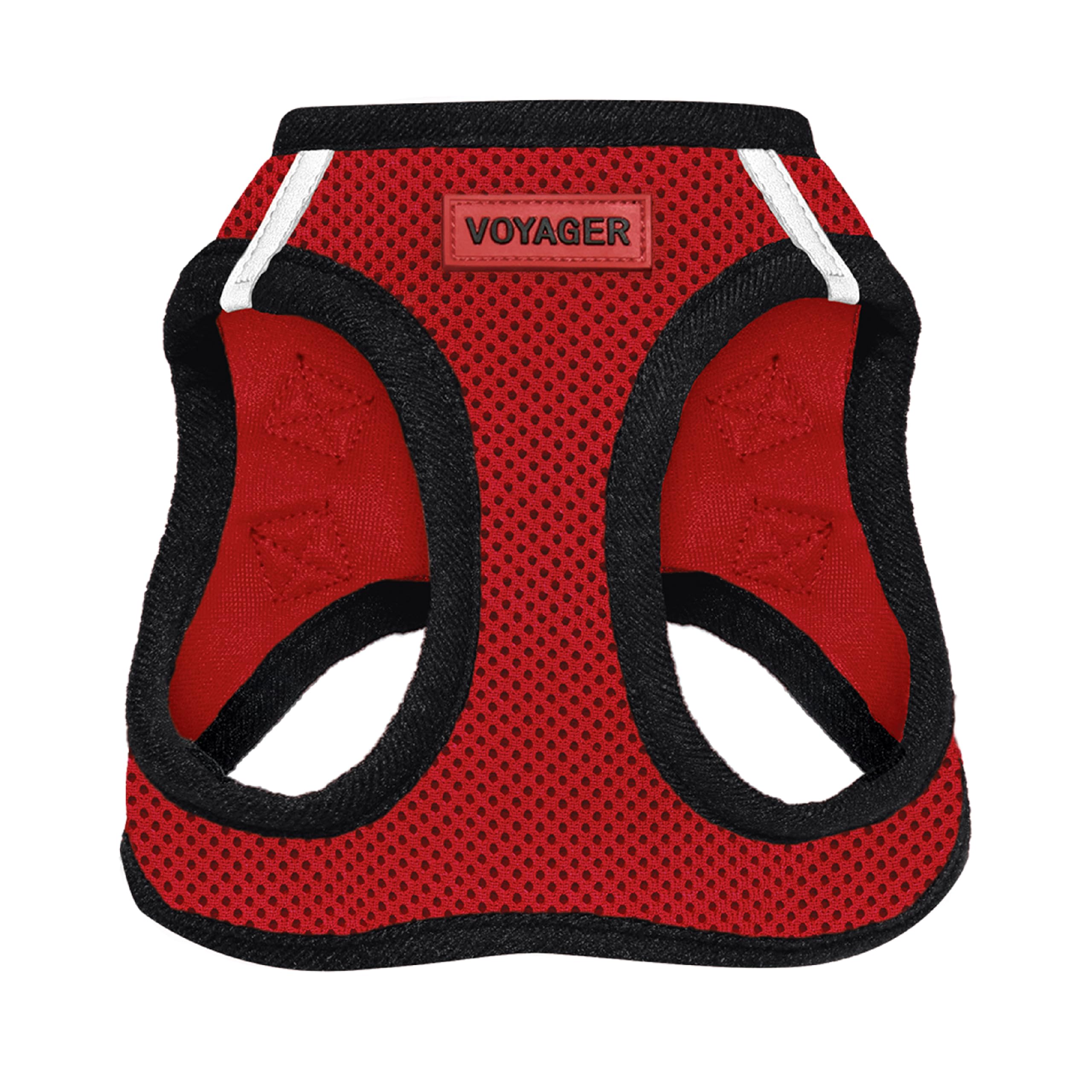 Voyager Step-in Air Dog Vest Harness - Red/Black Trim, X-Small