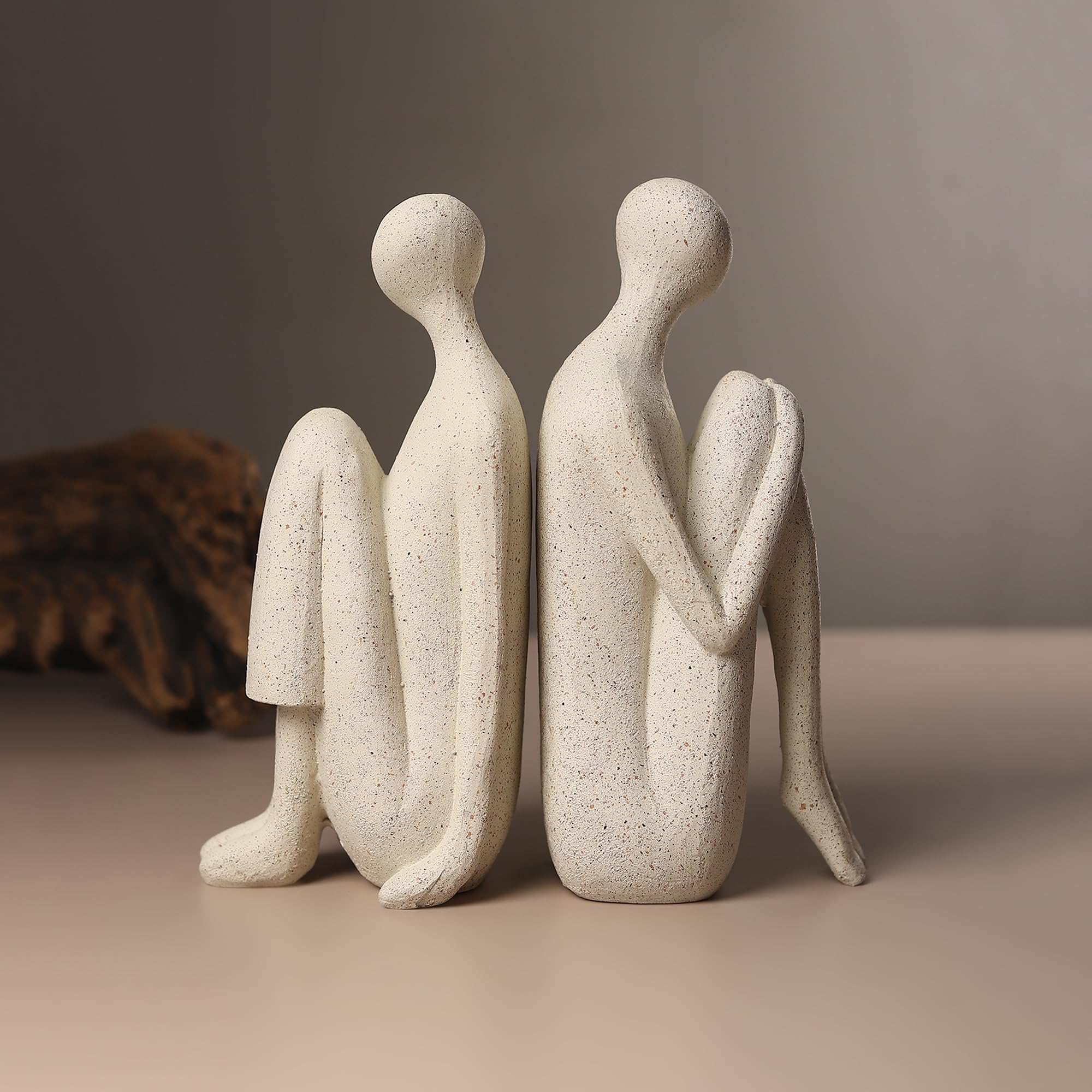 Habere India-All the Cultures Fabricating India Showpieces | Gifts for Couple | Gifts for House Warming Ceremony | Home Decor Gift Items - Grey, (M: L8xW9xH19 cm)-picture-26