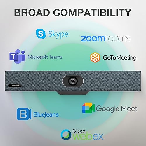 Miniatura 8 de Yealink Sistema de videoconferencia y audio Conferencia Video Bar UVC34 y CP900 USB Bluetooth Altavoz Micrófono de conferencia Algoritmo de