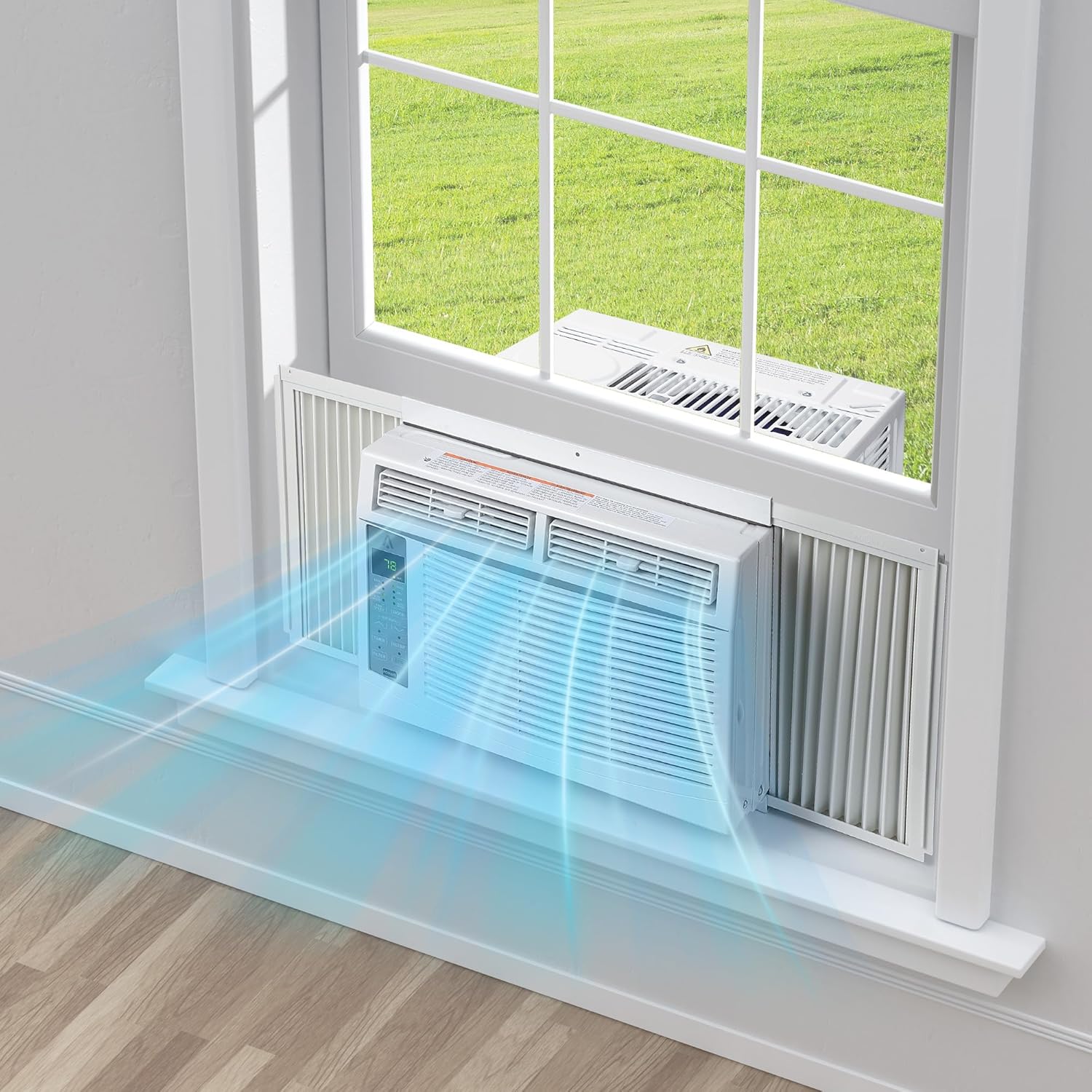 10,000 BTU Window Air Conditioner - Cools 450 Sq.Ft, 115v, 3 Speeds, Window AC Unit with Quiet w/Remote & Auto Restart