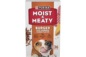 Purina Moist and Meaty Burger With Cheddar Cheese Flavor Dry Soft Dog...