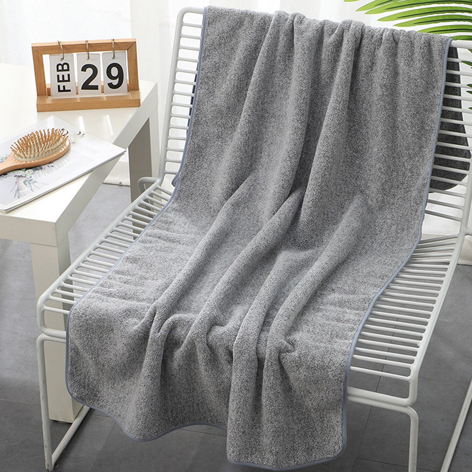 Serviette de bain surdimensionnée drap de bain absorbant léger maison sport voyage