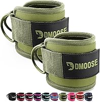 Vista 29 de DMoose Fitness Ankle Strap for Cable Machine - One Size Fit with Premium Padding Cuffs, Ankle Bands for Working Out, Booty Workouts, Leg Extension