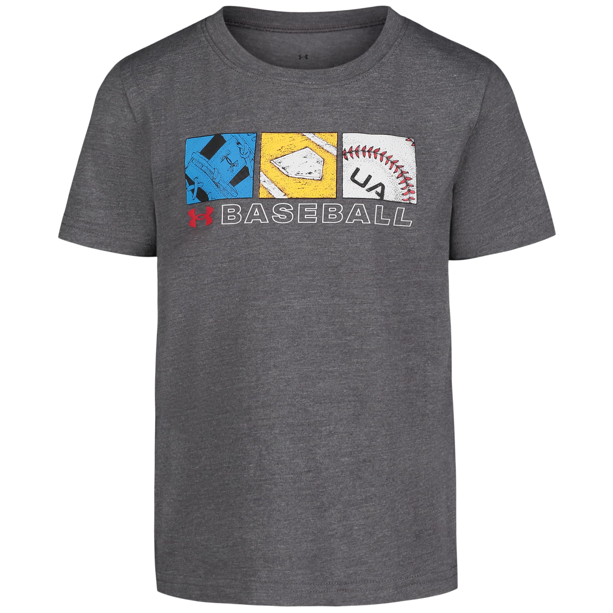 Under Armour Boys' Short Sleeve Baseball Graphic T-Shirt, Lightweight &amp; Breathable, Relaxed Fit