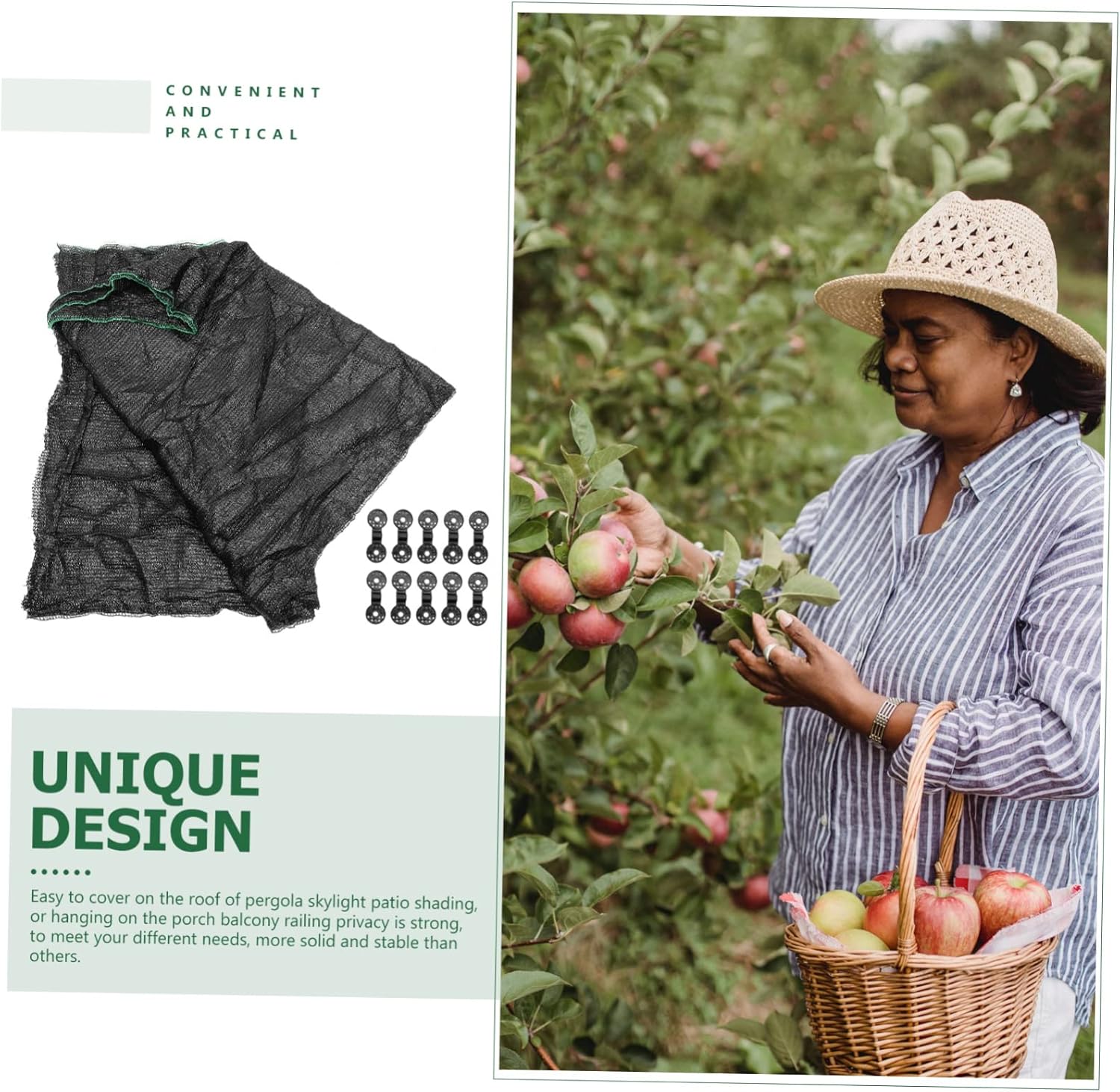 Kisangel 2sets Plant Protector Sunshade Canopy Outdoor Tarps for Shade Protective Mesh Garden Netting Sun Shades for Plants