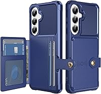 Vista 24 de Funda para Samsung Galaxy S23 Ultra con tarjetero, compatible con soporte magnético para automóvil, resistente a los golpes, resistente, suave, TPU