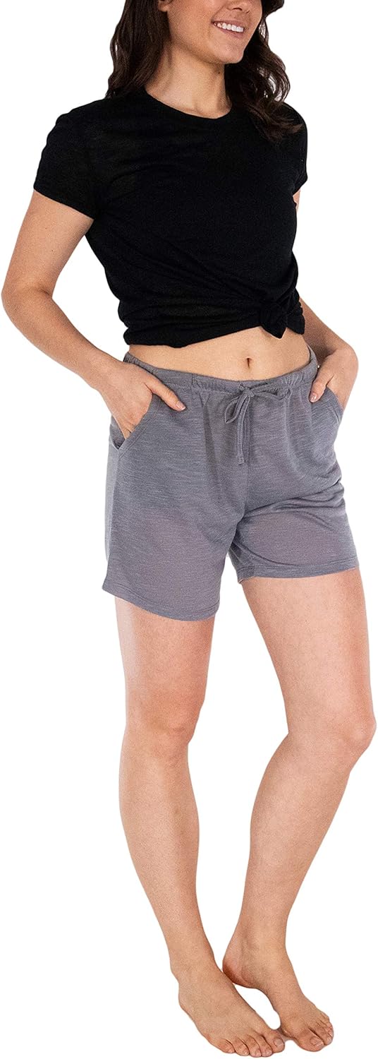 Sexy Basics Women's Drawstring Shorts | Semi-Sheer Casual Lounge - Sleep - Spa Cover Up |Multipacks - Image 3