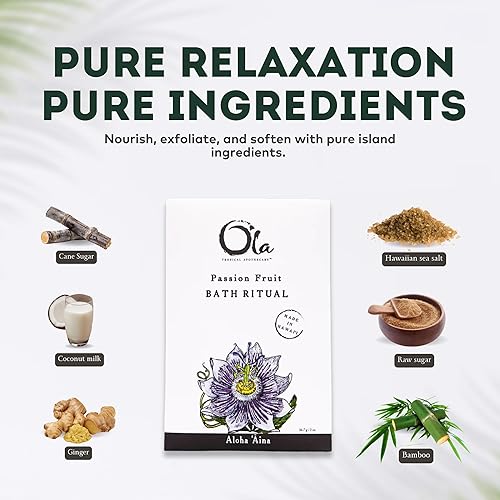Miniatura 8 de Ola Tropical Apothecary - Rituales de baño de sal marina hawaiana sin perfume After Sun - 1.4 onzas