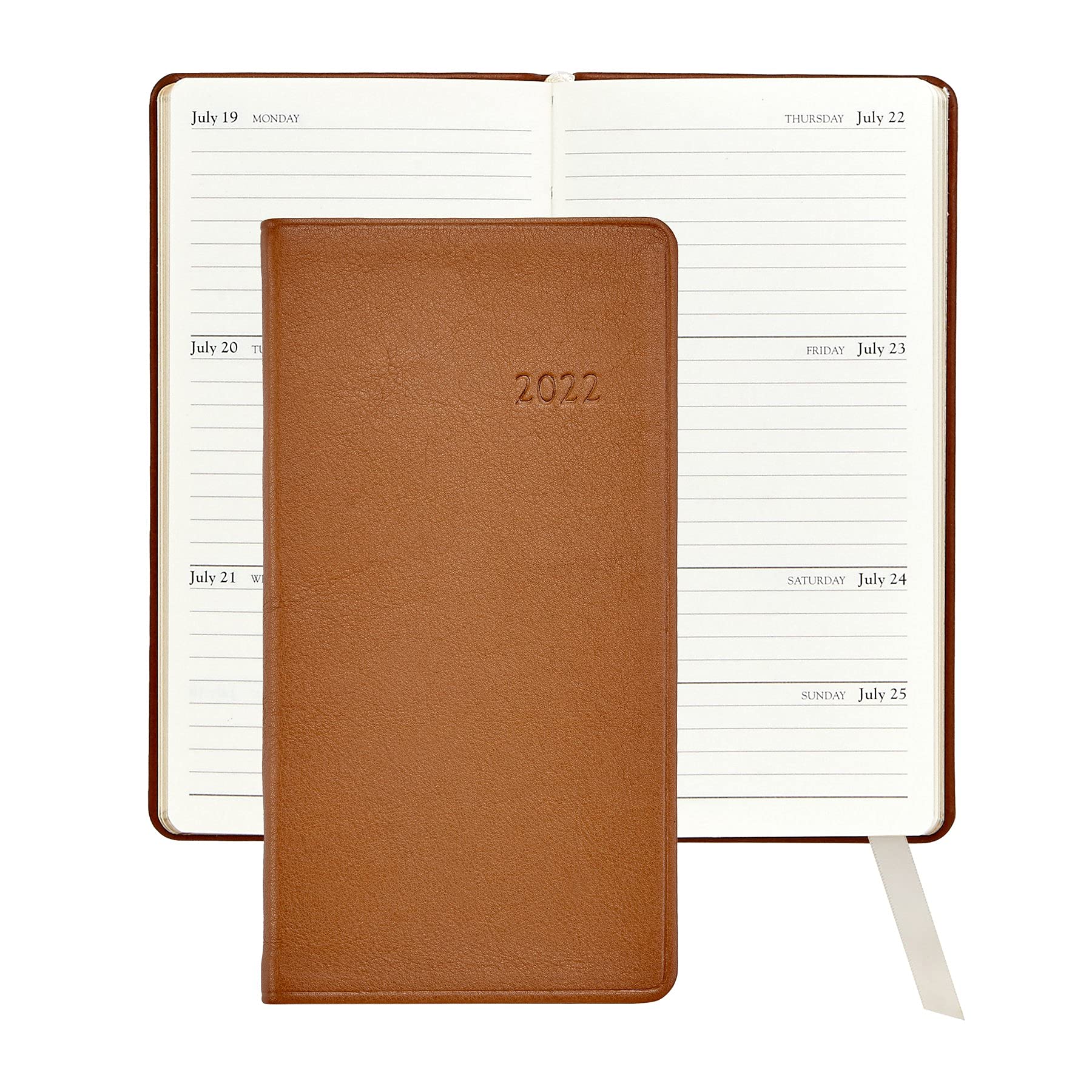 Graphic Image 2022 Pocket Datebook Planer Journal Echtleder 15,2 cm