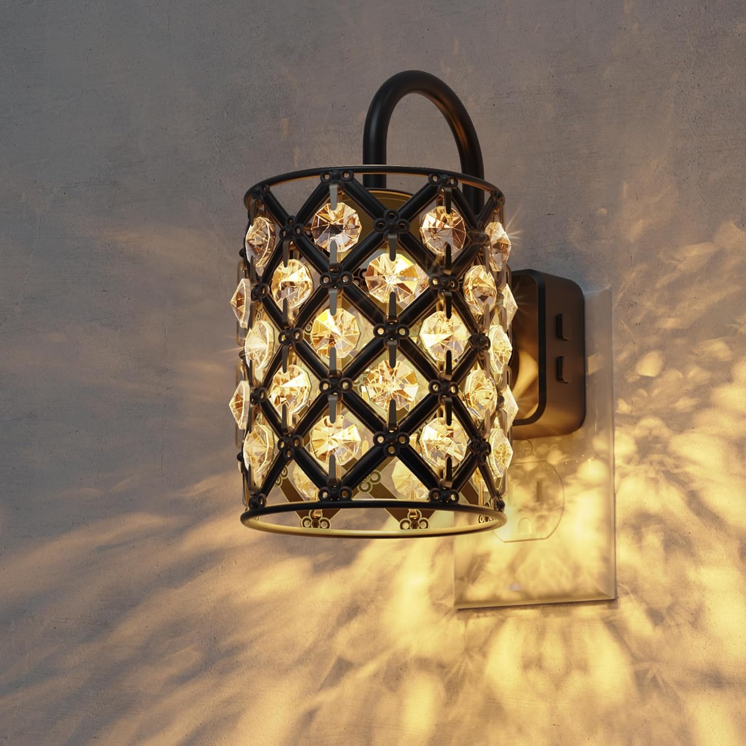 L LOHAS LED Night Light,Cozy Rustic Farmhouse Night Light 2 Pack, Dusk to Dawn Sensor,3000K Soft White,Brightness Adujstable,Vintage Nightlight for Bathroom Adults