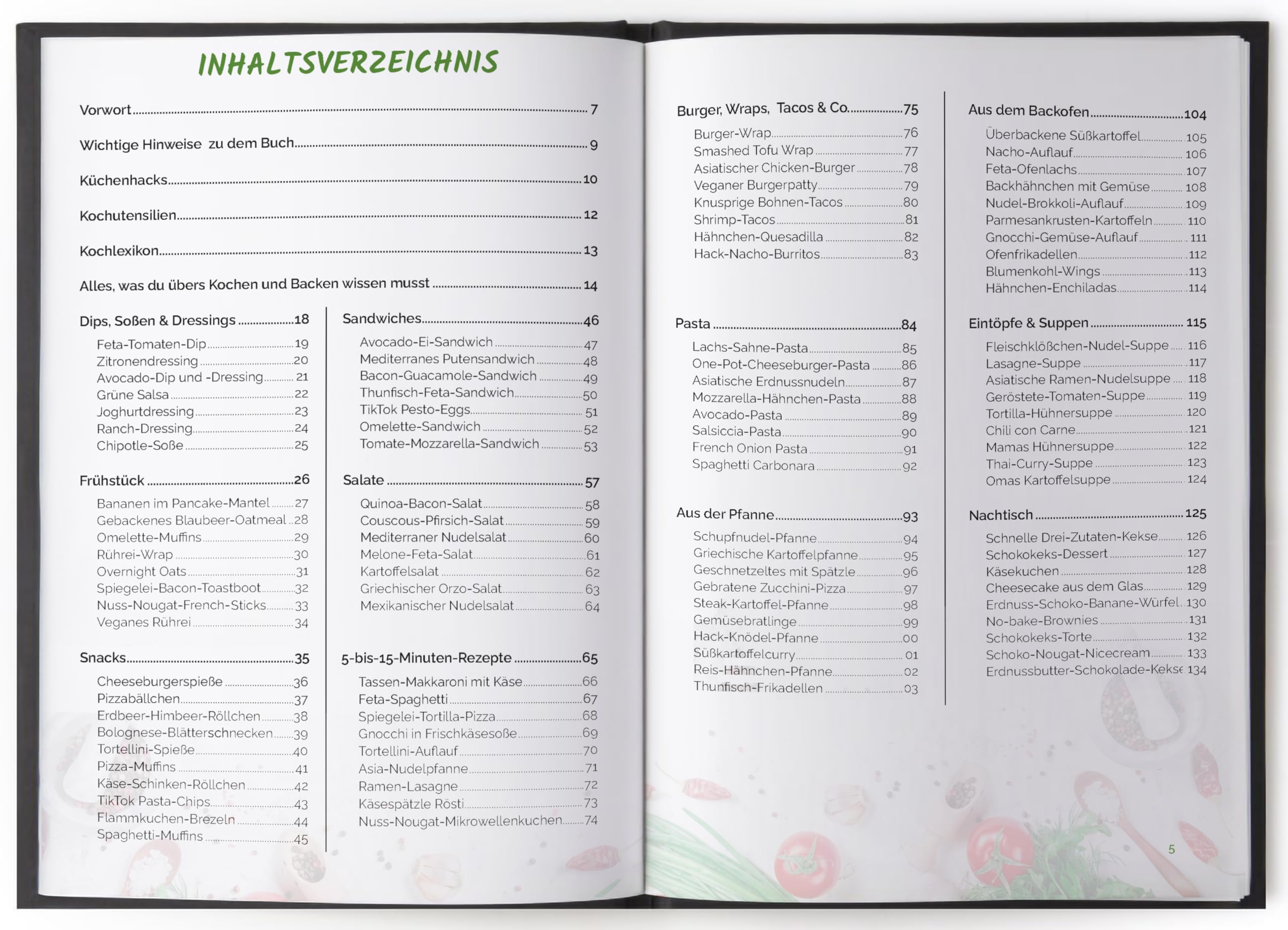 Kochbuch für Teenager – 5 Zutaten: alle Rezepte inkl. Farbfotos – Minimaler Aufwand, maximaler Geschmack