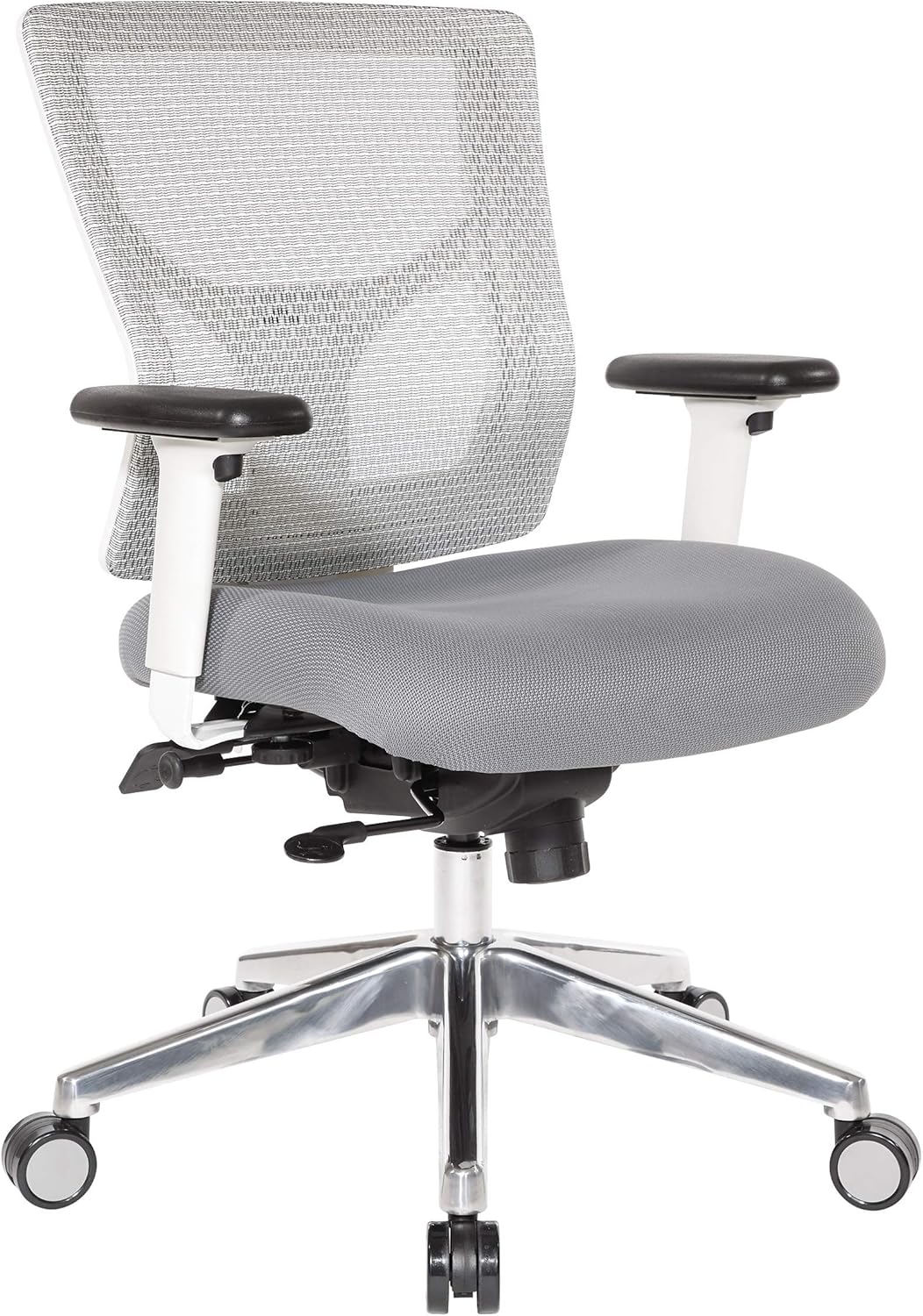 Office Star ProGrid White Mesh MidBack Manager's