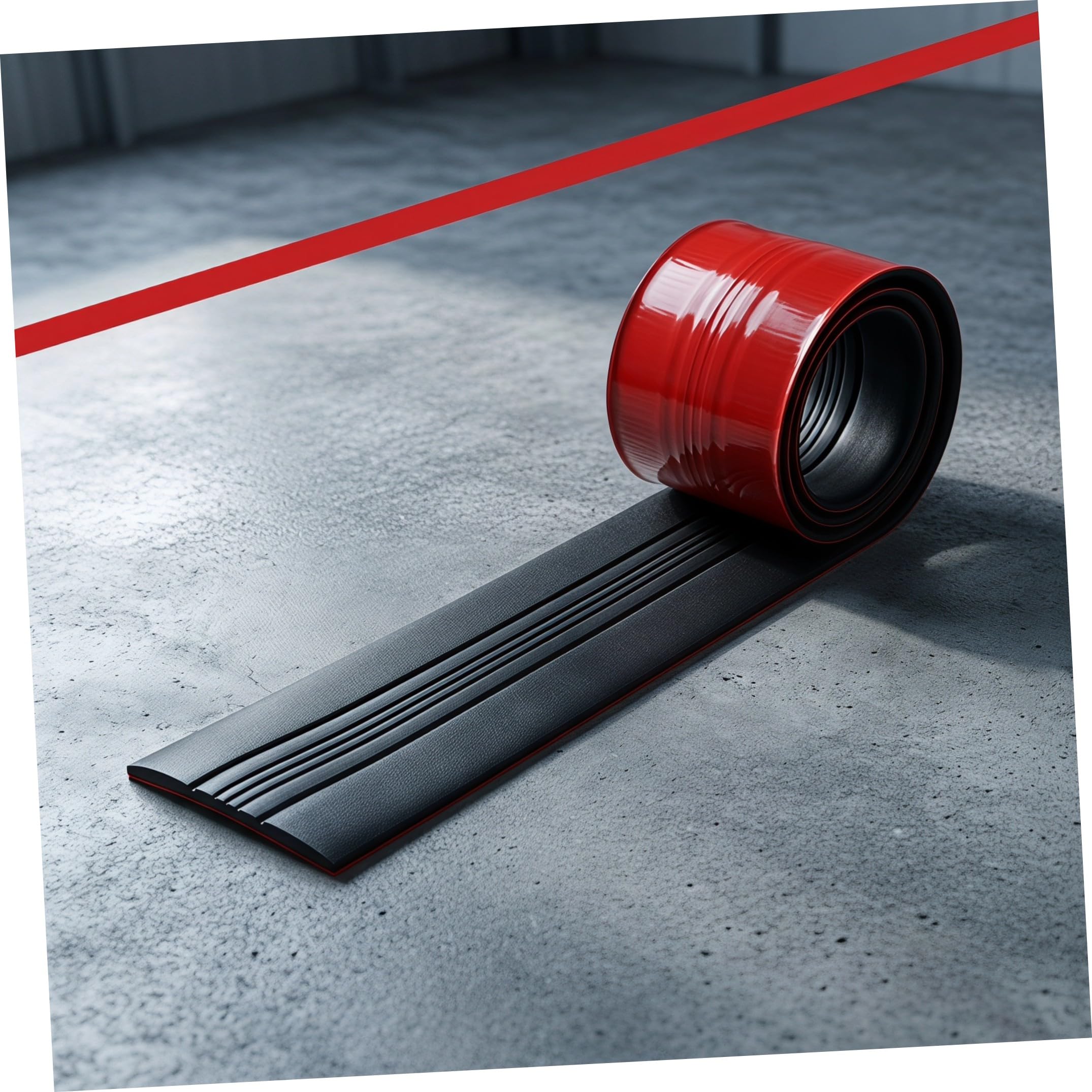 IMIKEYA Protezione Chiglia Autoadesiva per Barca DIY 2m Nera PVC Gomma