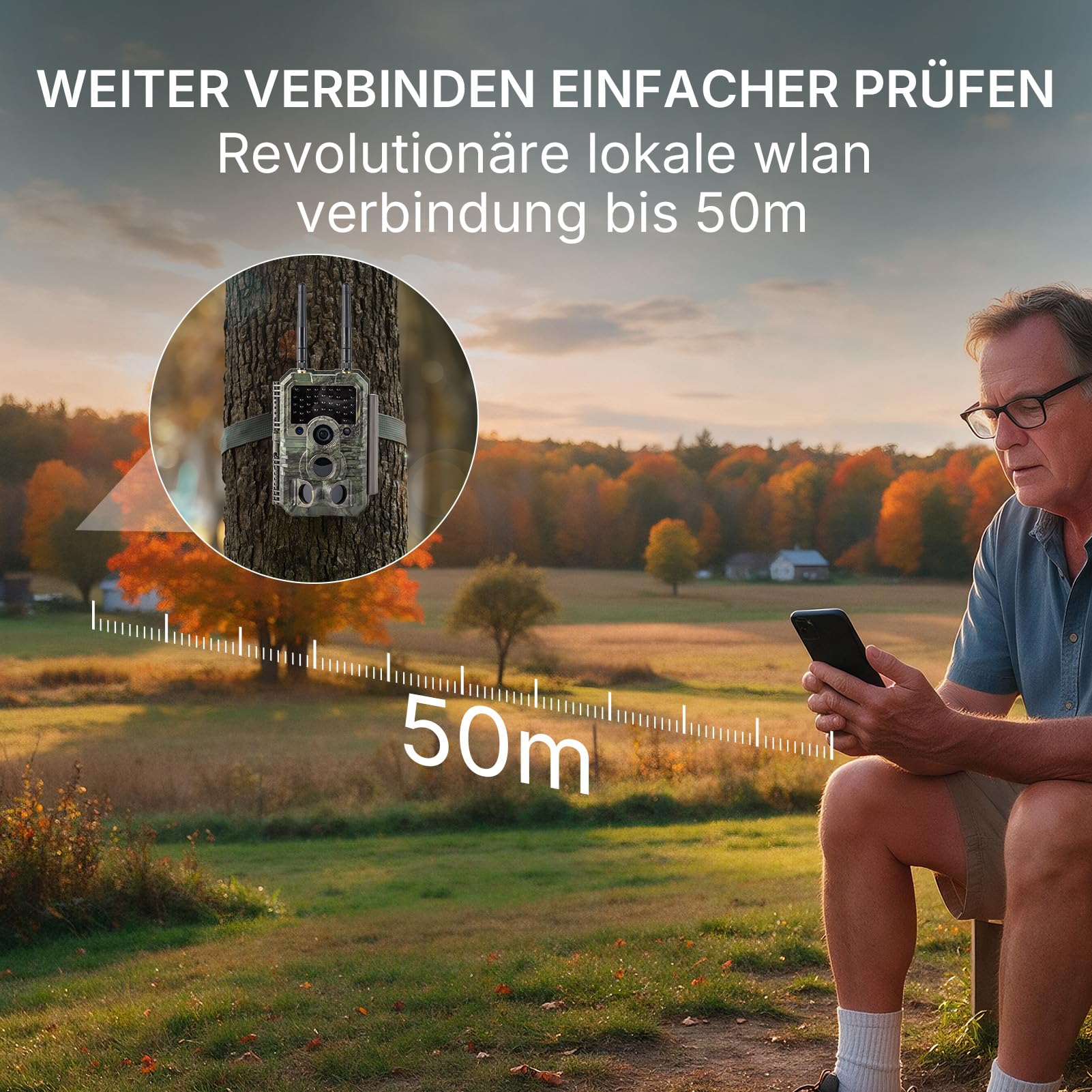 GardePro E9 2.0 Pro 4K Wildkamera WLAN mit 7800mAh Akku