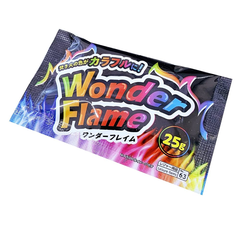 キャンプファイヤーパーティーカラフルな炎粉末 25g20セット