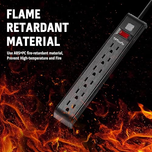 Miniatura 6 de Regleta de alimentación, protector de sobretensiones de múltiples salidas (4 pies)