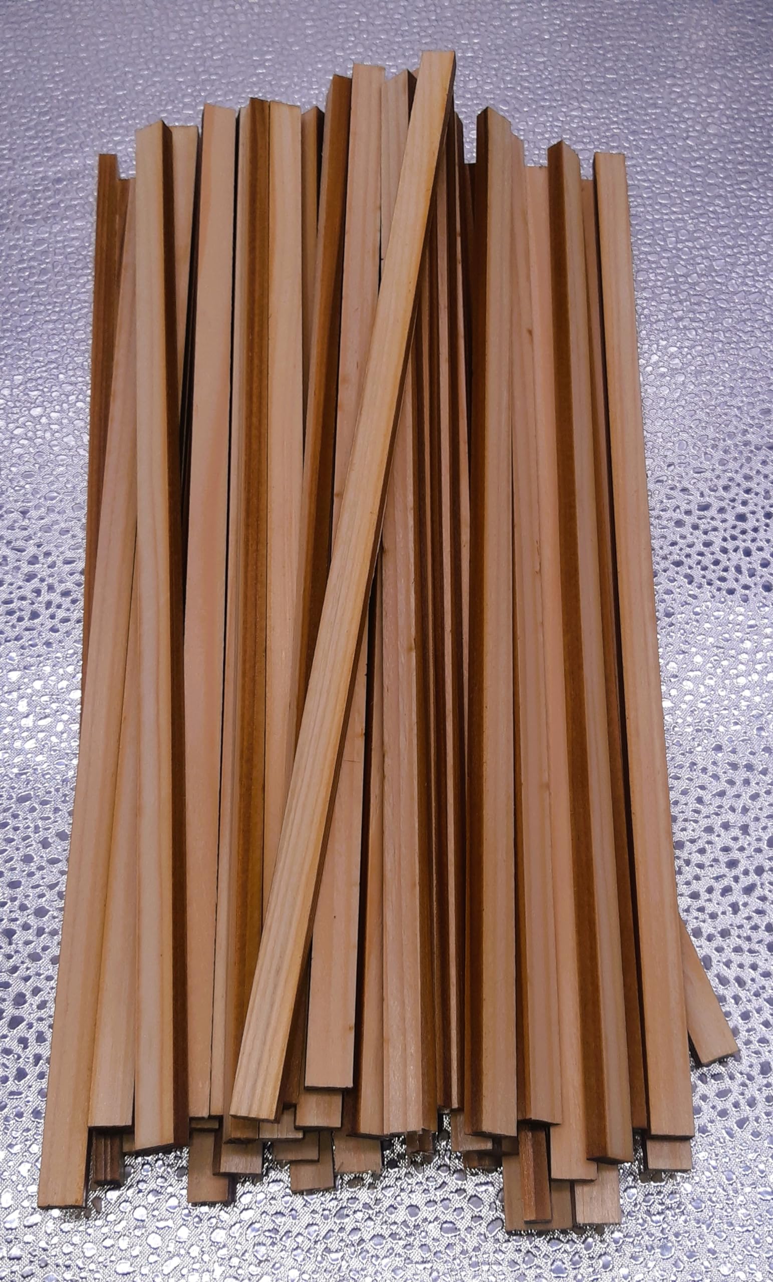 Mini Cylindre Allongé En Bois 120x6 Mm, Baguette Pour Jeu Et Bricolage