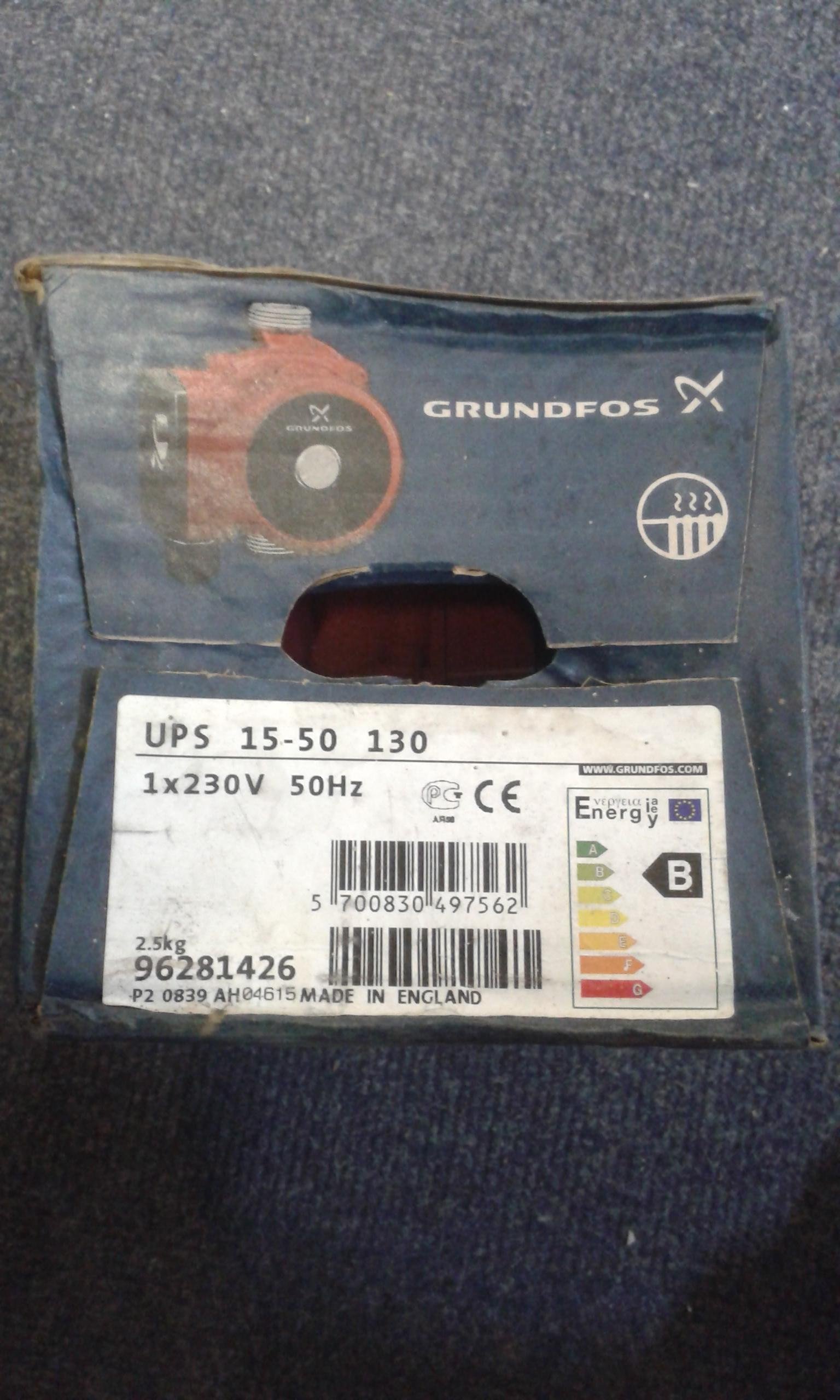 GRUNDFOS UPS 15-50 Central Heating Pump. *New*