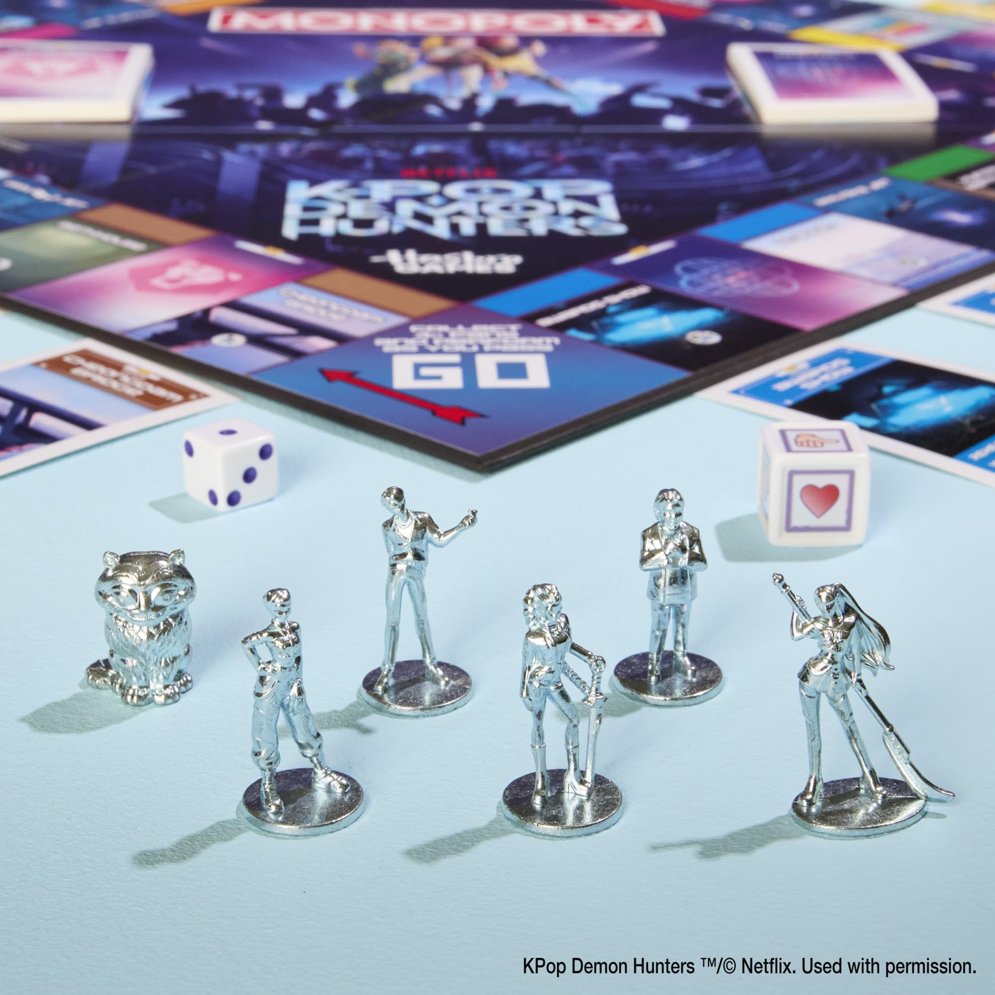 Monopoly: KPop Demon Hunters Edition Gioco di società | Giochi di famiglia per bambini, adolescenti e adulti | Regali divertenti per bambini | 2-6 giocatori | dai 8 anni in su | Versione inglese