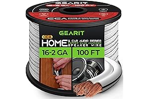 16AWG Speaker Wire, GearIT Pro Series 16 Gauge Speaker Wire Cable (100...
