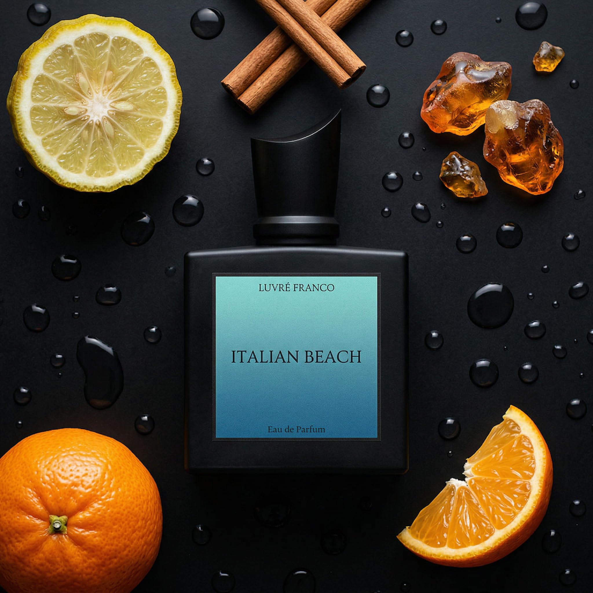 Italian Beach - Eau de Parfum für Herren - LUVRÉ FRANCO - mit Pheromonen - frischer zitrischer Duft - 50ml - sehr attraktiv und anziehend - langanhaltend - perfekt für den Sommer