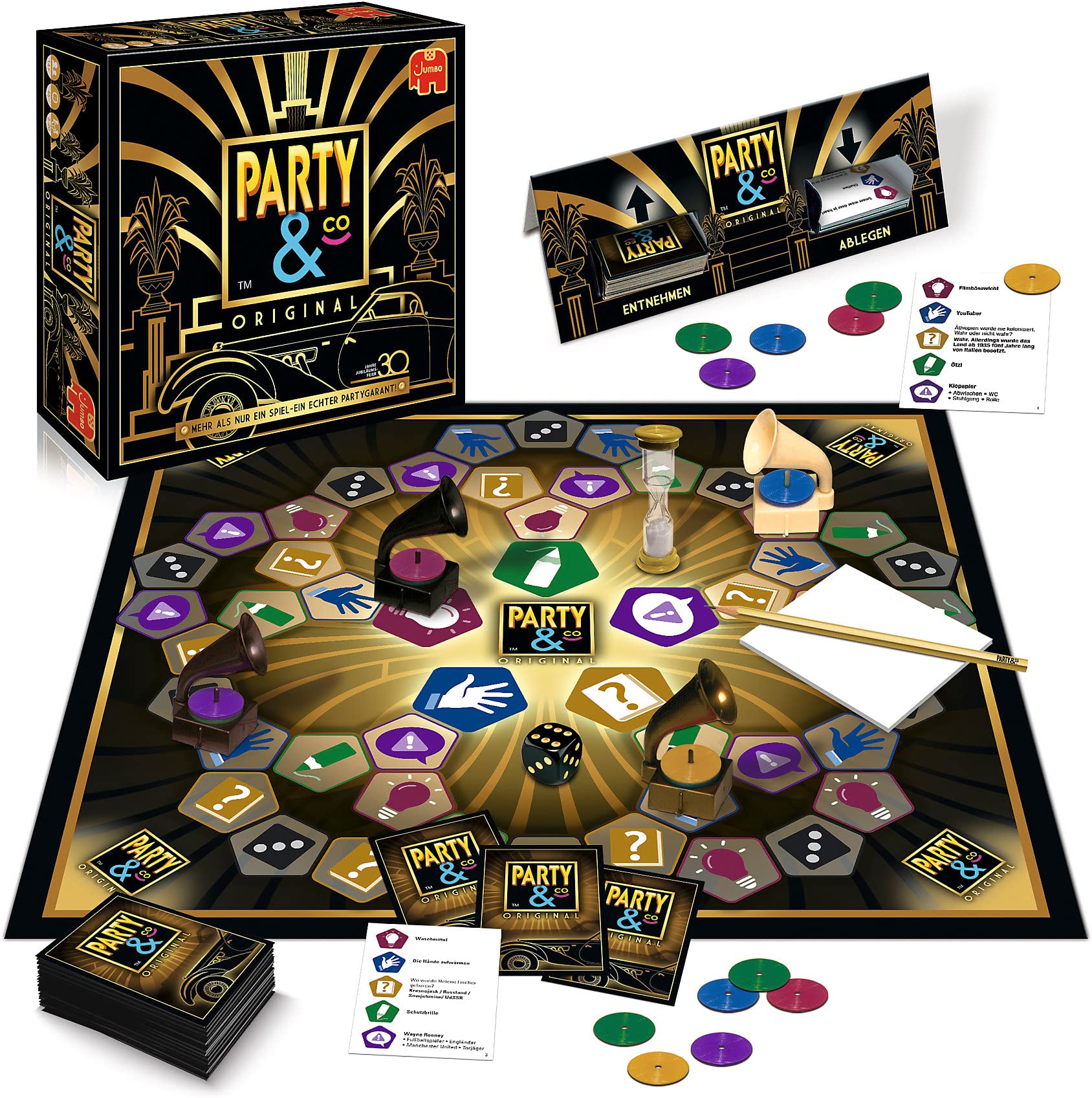 Jumbo - Party & Co. Original 30 Ans de fête d'anniversaire – Jeu de société, de 3 à 20 Joueurs, à partir de 14 Ans, Jeu en Allemand, Aucun