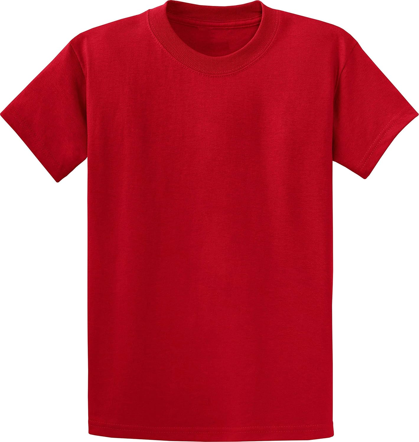 Clothe Co. Mens Heavyweight Cotton T-Shirt Plain Tee (Available in Big & Tall) X-Large Red