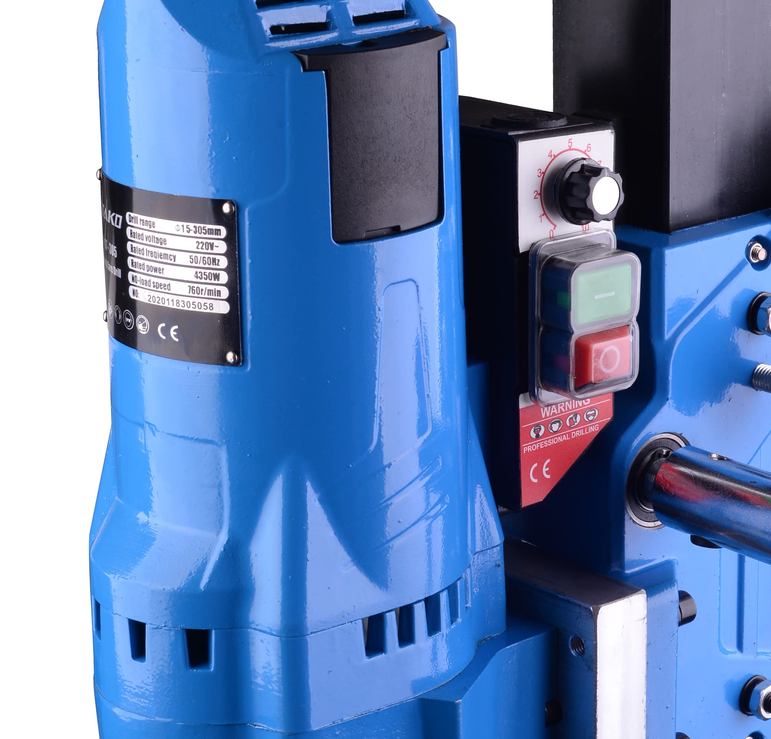 STAKO Trapano Potente 4350 W - Trapano a Nucleo Max. 760 giri/min - Supporto Inclinabile 80° - Diametro Max. FI 305 mm - ST305_SR