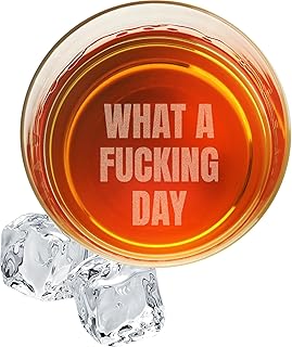 On The Rox Engraved Whiskey & Bourbon Glass Gifts - Personalized 11 oz Message Scotch Glass - Fun Gift For Him - Birthday, Anniversary