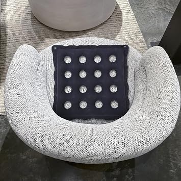 DAWRIS Air Inflatable Seat Cushion,16 Holes Breathable Air Seat Cushions,Pressure Sore Prevention Inflatable Cushion,Inflatable Cushion for Pressure Sores,Non-bedsores Cushion with Bonus Air Pump