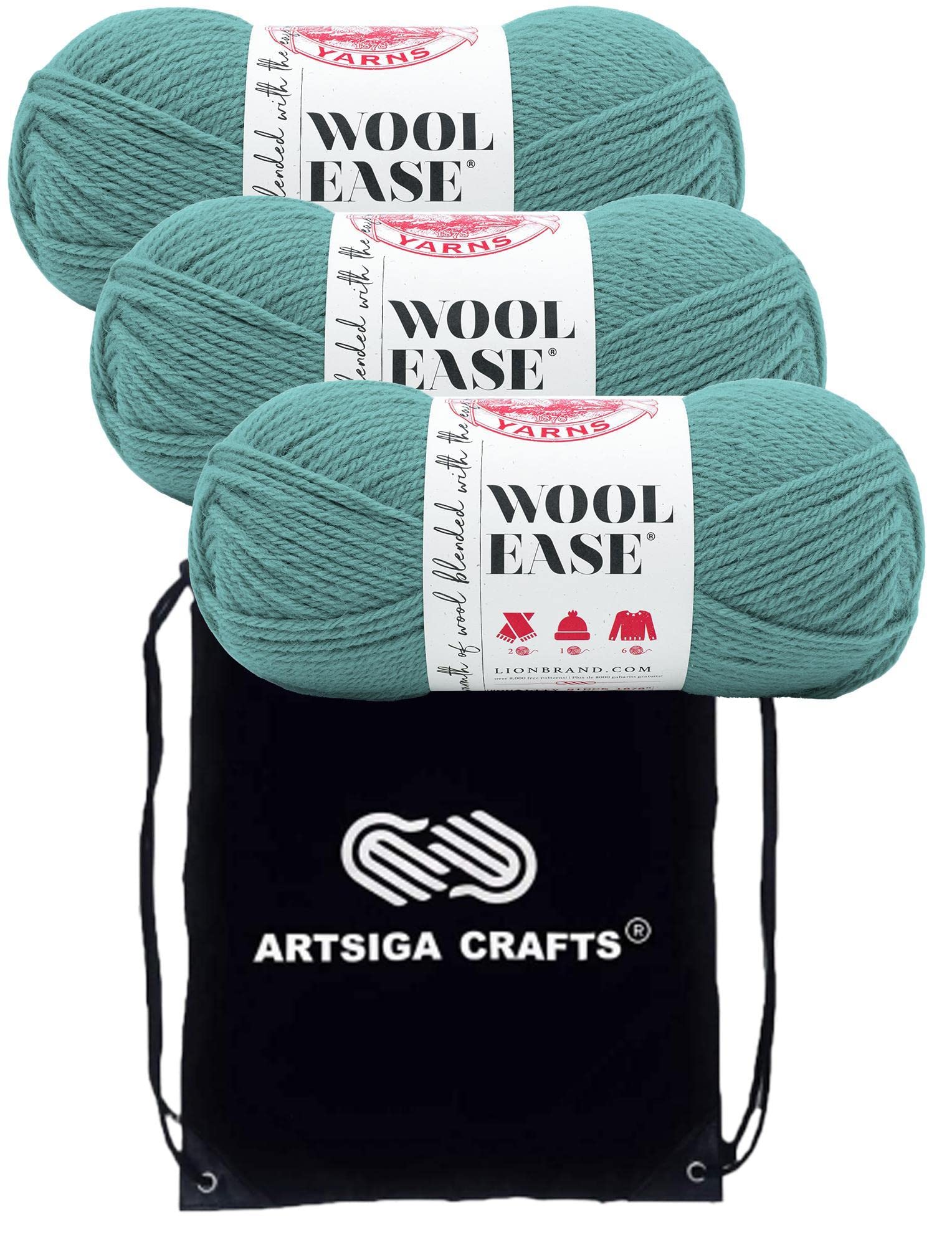 Fil Lion Brand Wool-Ease Stillwater pour tricoter des vêtements chauds et accessoires