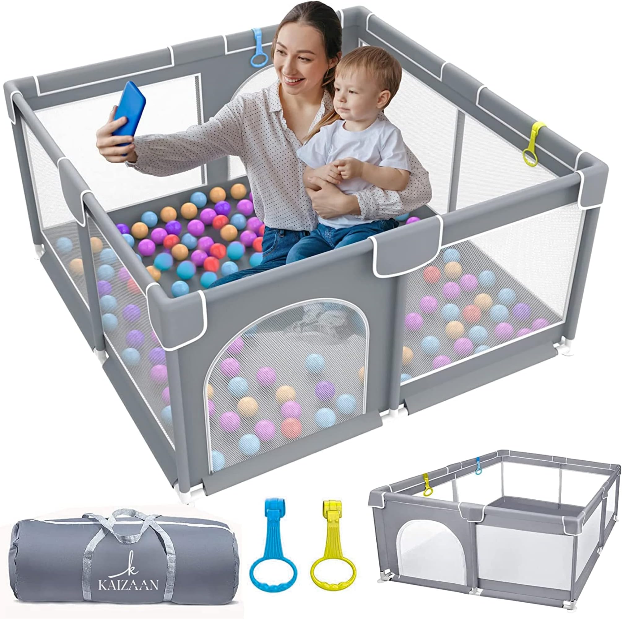 KAIZAAN Baby Playpen, 50x50 playpen (inches) Large Playpen