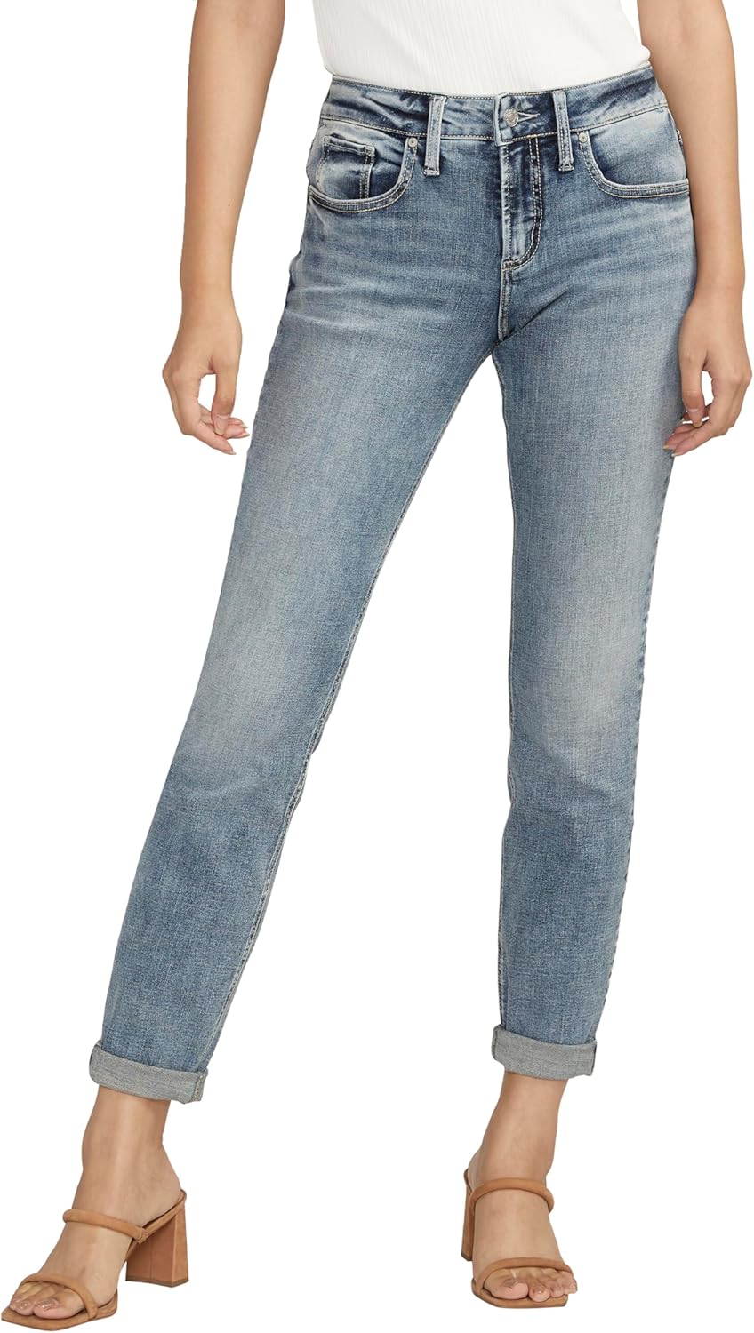 Silver Jeans-Womens Sam Relaxed Boyfriend Fit Jean