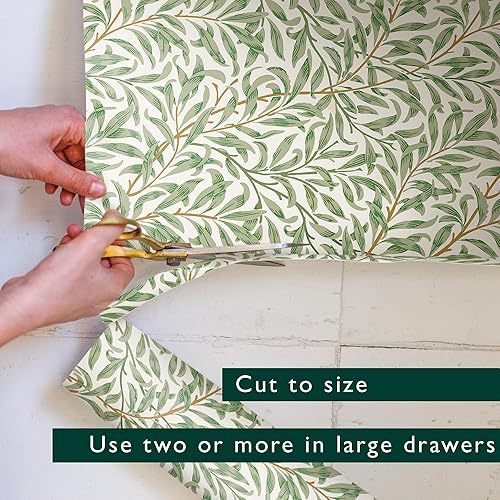 Miniatura 20 de The Master Herbalist Forros perfumados para cajones con diseño inspirado en William Morris, paquete de 5 hojas, contiene aceites esenciales, Neroli