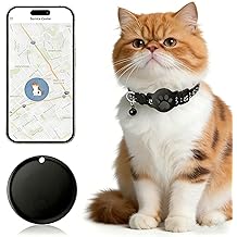 GPS Collar for Cats，Pet Tracker (Android Only) Smart tag,Waterproof Compatible with Google Find My,No Monthly Fee,Advanced Tracking Solution Smart Collar for Pet Safety Ideal Small Large Cats
