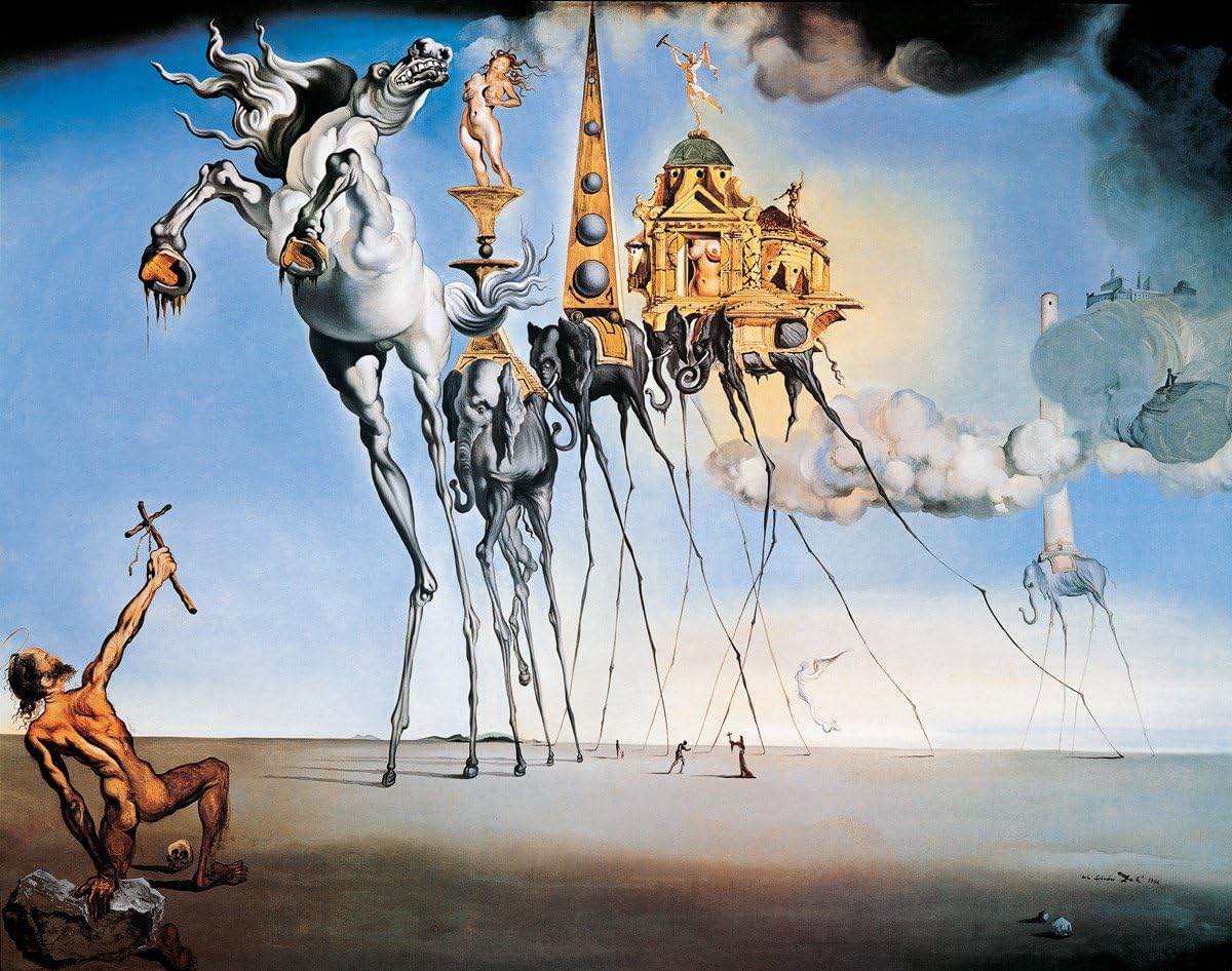 HUNTINGTON GRAPHICS The Temptation of St. Anthony by Salvador Dali - Art Print/Poster 11x14 inches