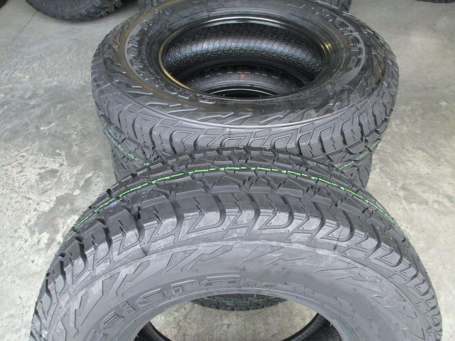 LT 265/70R17 Tires Set of 4 (Four) New Accelera Omikron A/T 2657017 All Terrain AT 10 Ply E